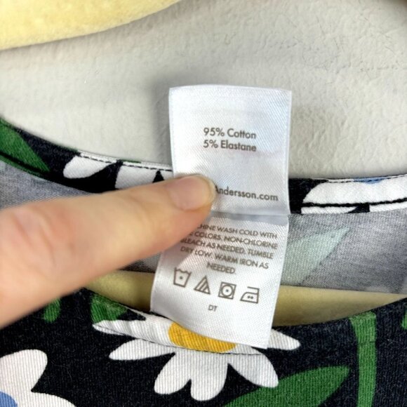 Hanna Andersson Soft Swing Dress Floral 5 - Picture 9 of 10